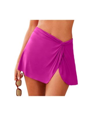 Women's Lightweight Twist Front Swim Skirt