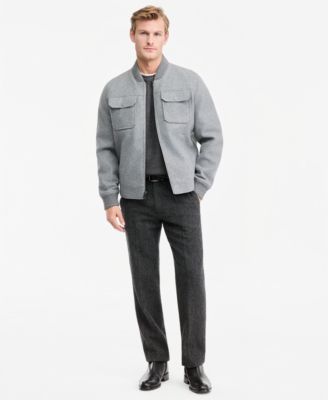 Men's Wool Bomber Jacket