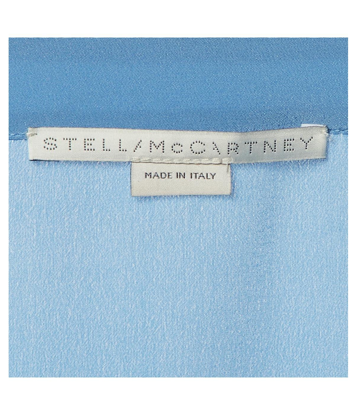 Pre-Owned Stella Mccartney Women's Pleated Flared-Sleeve Silk Blouse
