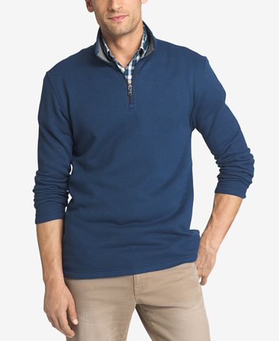 IZOD Men's Quarter-Zip Textured Sweatshirt