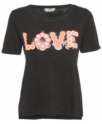 Women's Love Applique Cotton T-Shirt