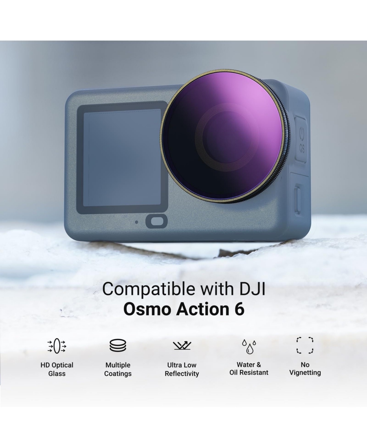 Neewer Fl-B109 Camera Lens Accessory with Cpl, ND8 for select Dji Osmo Action models