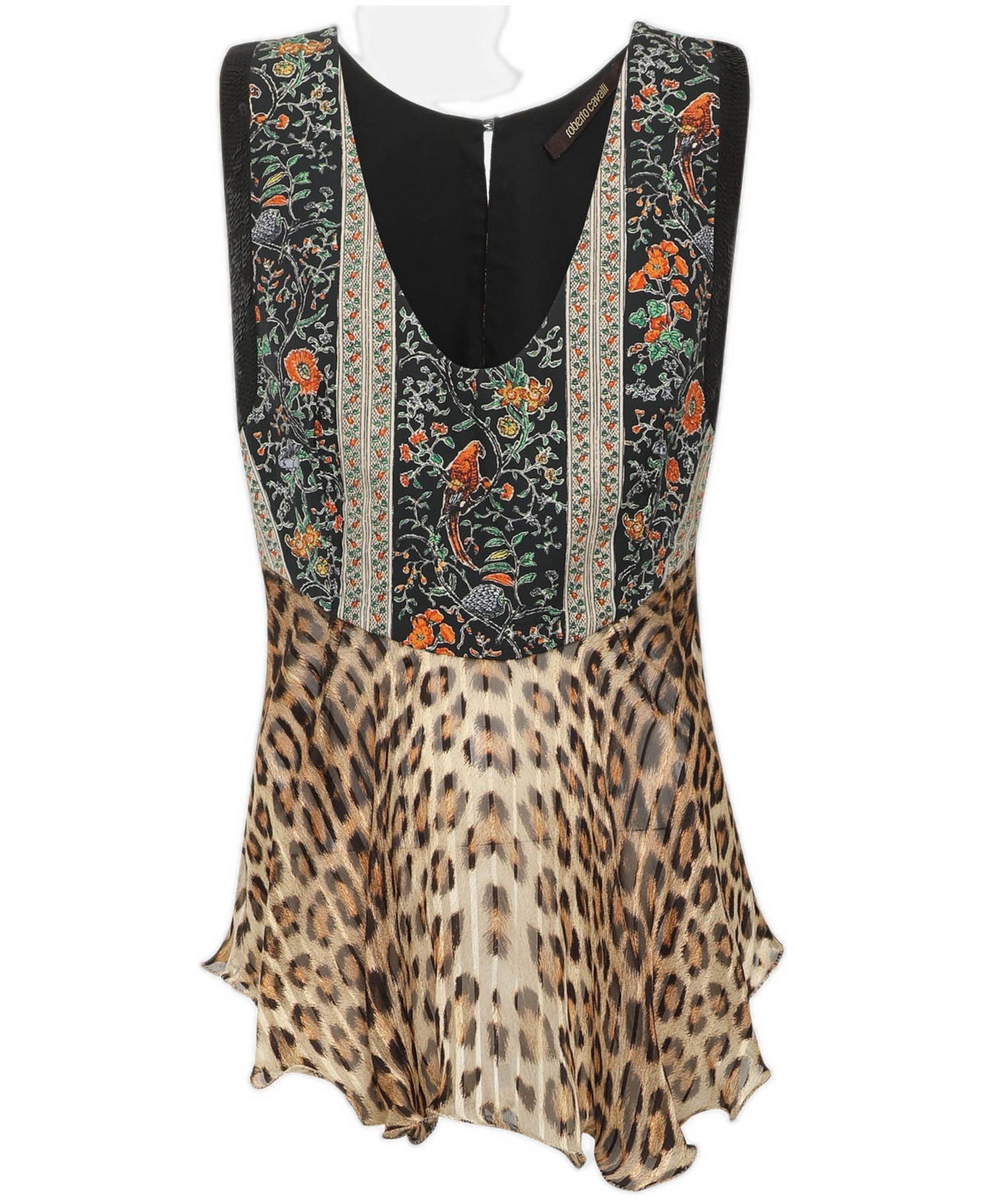 Pre-Owned Roberto Cavalli Women's Multicolor Satin Top
