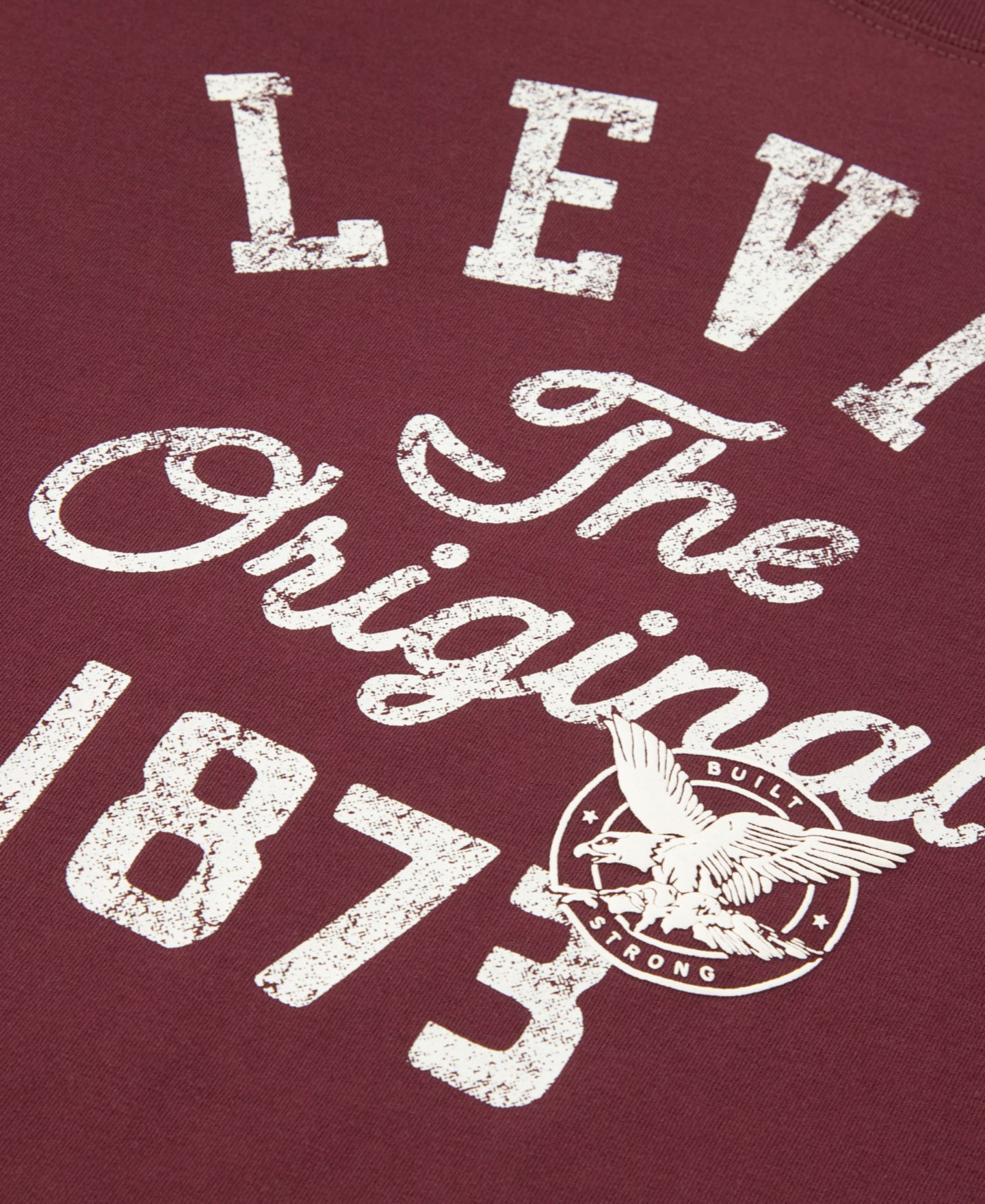 Футболка Levi's Vintage Look Short-Sleeve T-Shirt для мальчиков, цвет: Tawny Port — фото 3