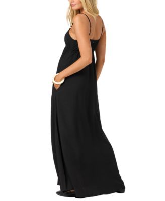 o'neill maxi dress O'Neill Women's Nickie Floral Maxi Dress in Black, Size XS, Viscose