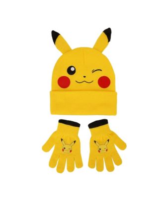 Boys' and Girls' Embroidered Hat and Gloves, 2-Piece Set