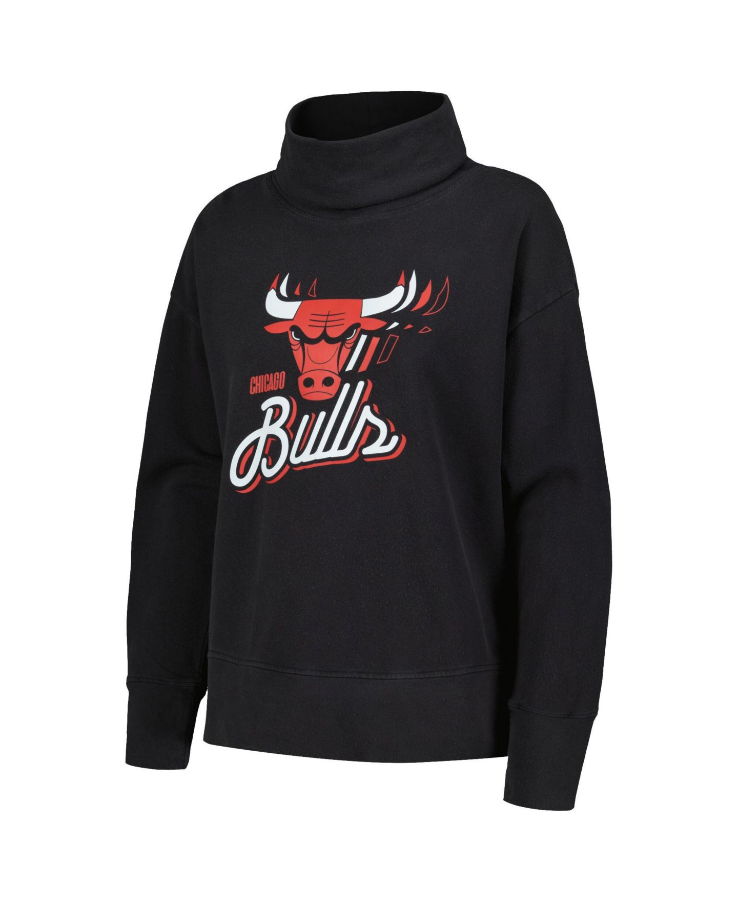 Женская толстовка LevelWear Black Chicago Bulls Sunset Pullover — фото 3