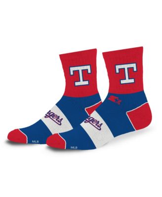 Men's and Women's Texas Rangers Trifecta Throwback Mid-Crew Socks