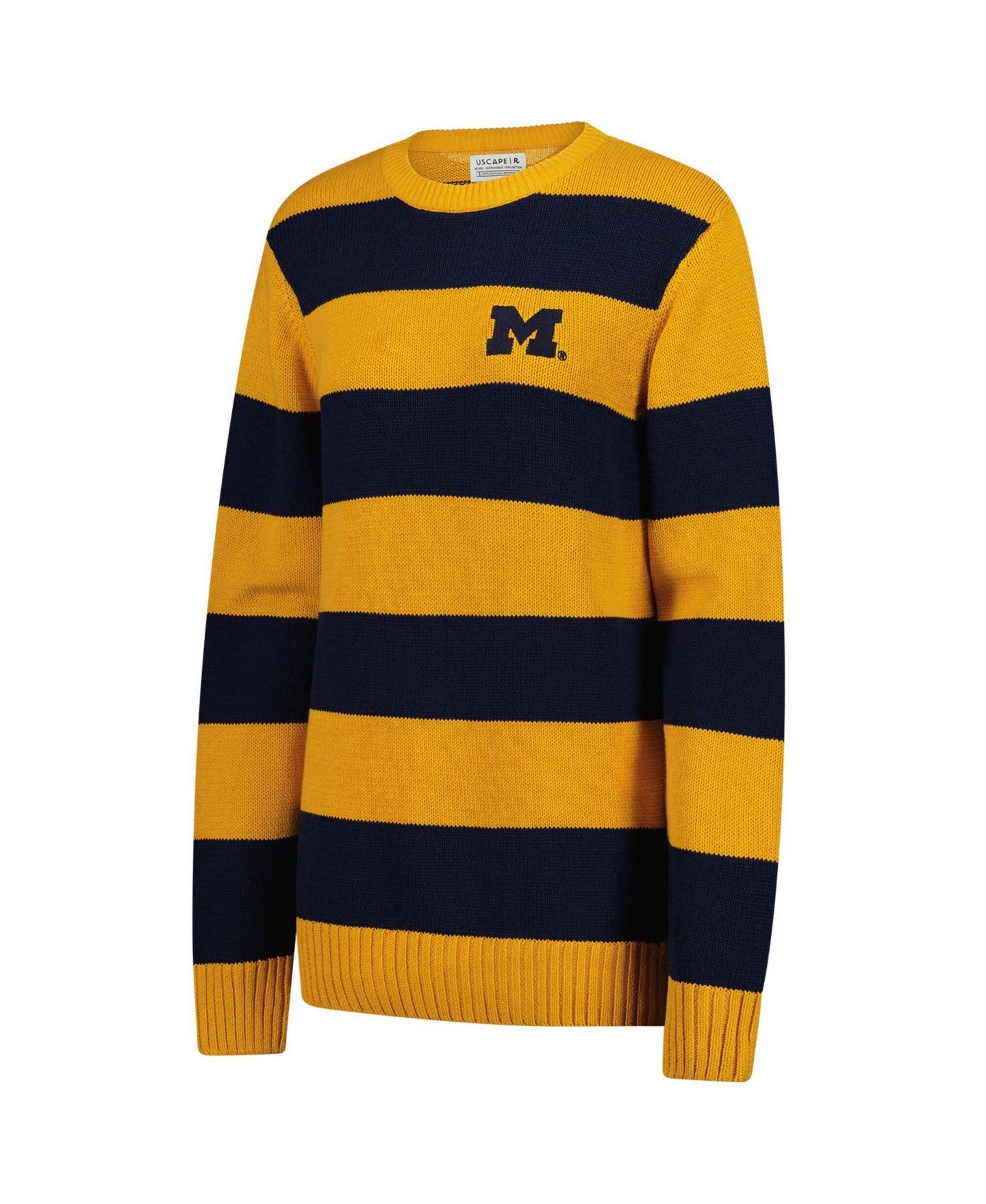 Свитер Uscape Apparel Maize Michigan Wolverines Renew Knit Stadium — фото 2