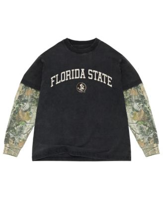 Men's Black/Camo Florida State Seminoles Back Bay Twofer Heavyweight Long Sleeve T-Shirt