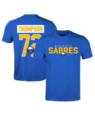 Men's Tage Thompson Royal Buffalo Sabres Richmond Name & Number T-Shirt