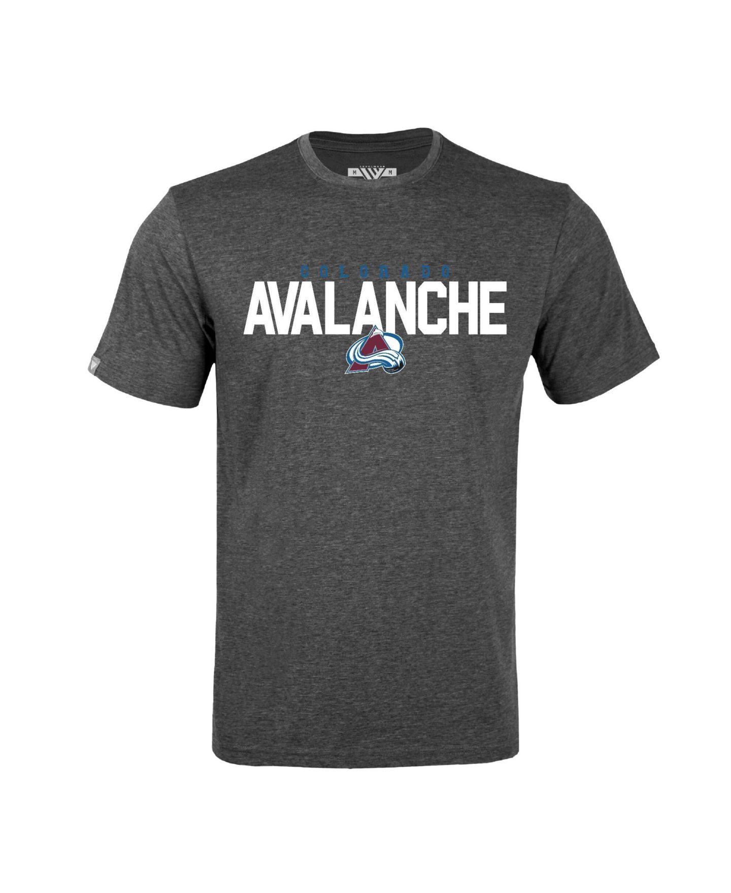 Мужская футболка LevelWear Nathan MacKinnon Gray Colorado Avalanche Richmond Name & Number — фото 2