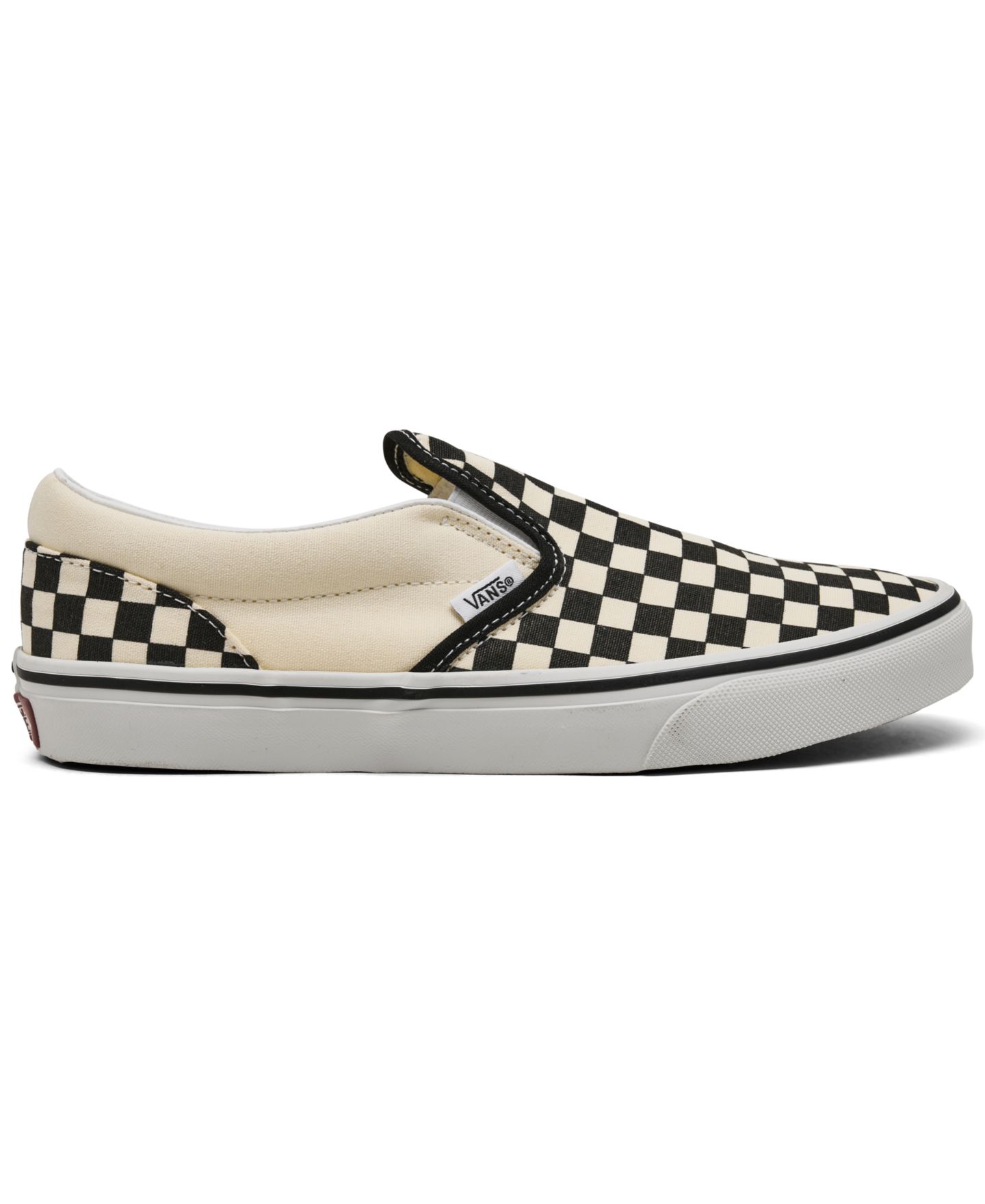 Детские кроссовки Vans Big Kids Classic Slip-On Lifestyle, цвет: Чёрный / Белый — фото 2