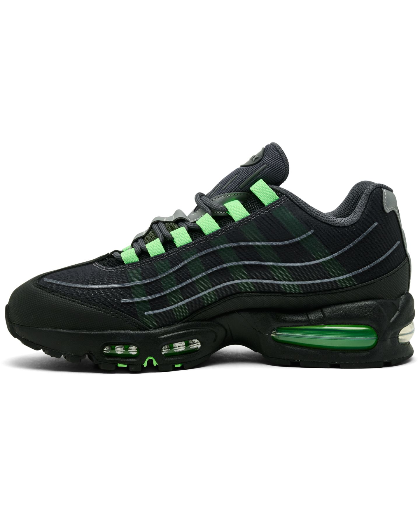 Мужские кроссовки Nike Air Max 95 Big Bubble Tech Casual, цвет: Серый / Серебристый — фото 3