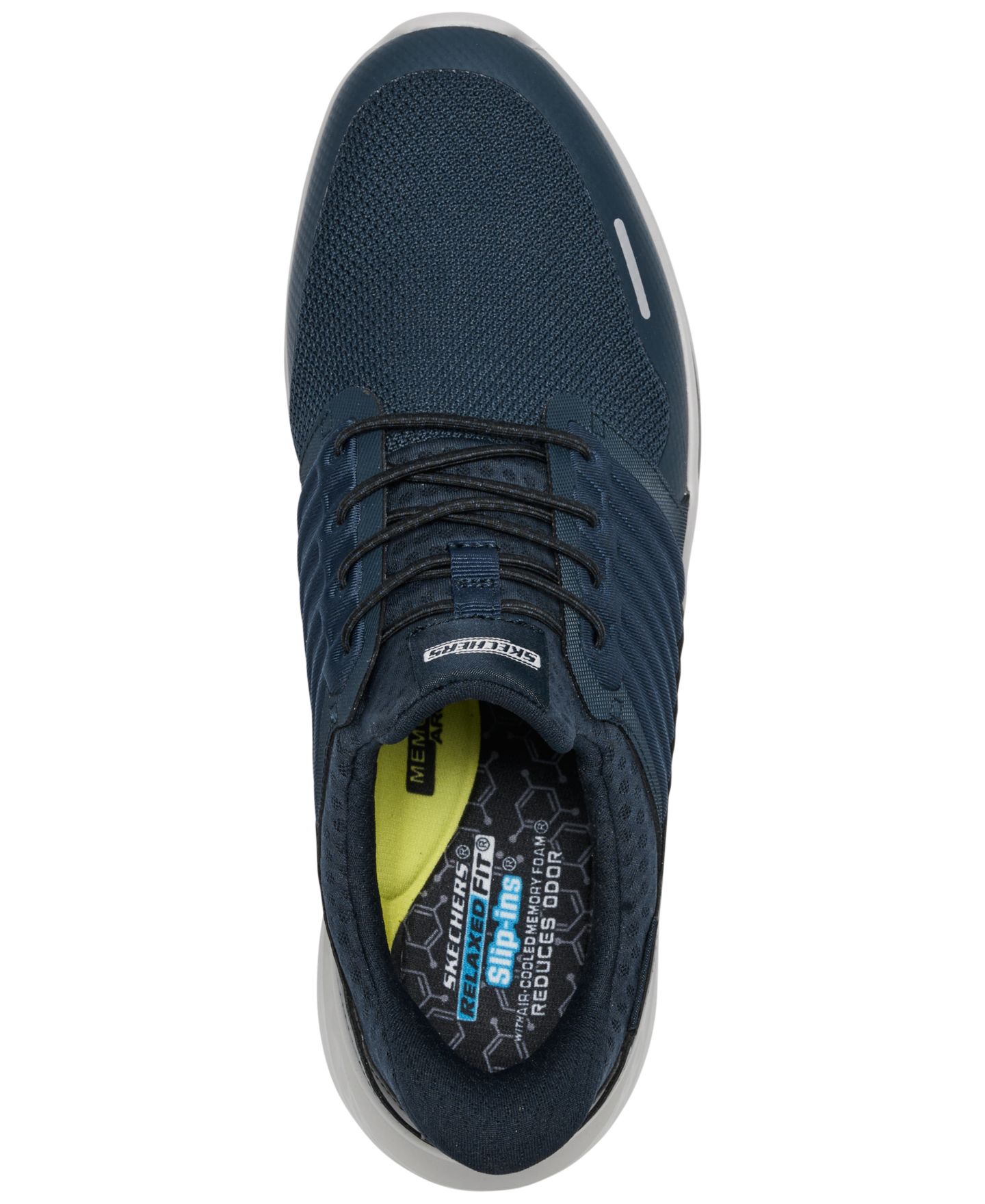 Мужские кроссовки Skechers Slip-ins Relaxed Fit: Slade - Luther Slip-On Memory Foam Lifestyle, цвет: Тёмно-синий — фото 5