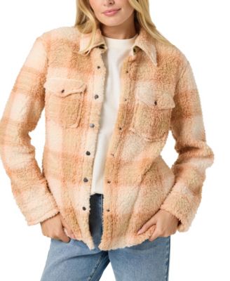 O'Neill Women's Zuma High Pile Snap-Front Jacket - Macy's