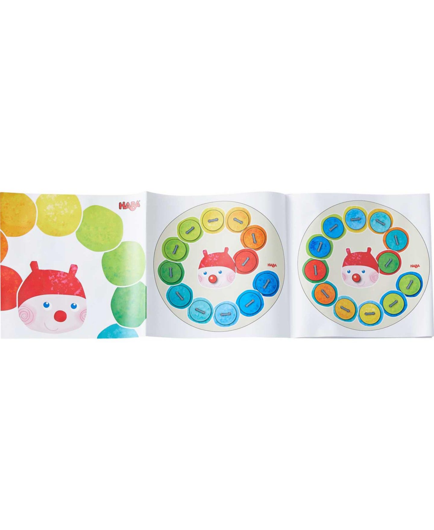 Детские игрушки Haba Rainbow Caterpillar Two-in-One Fine Motor Threading Game, 27-Piece, Ages 3+, цвет: Синий — фото 5