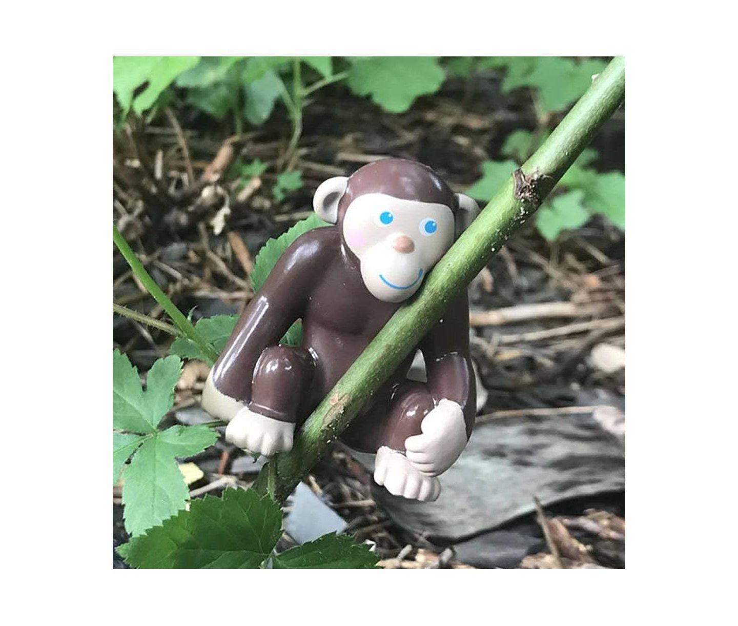 Детские фигурки Haba Little Friends Monkey - Chunky Plastic Zoo Animal Toy Figure (2.5" Tall) — фото 3