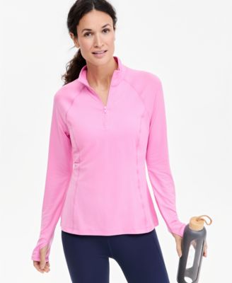 Women's Long-Sleeve Mock-Neck Quarter-Zip Pullover