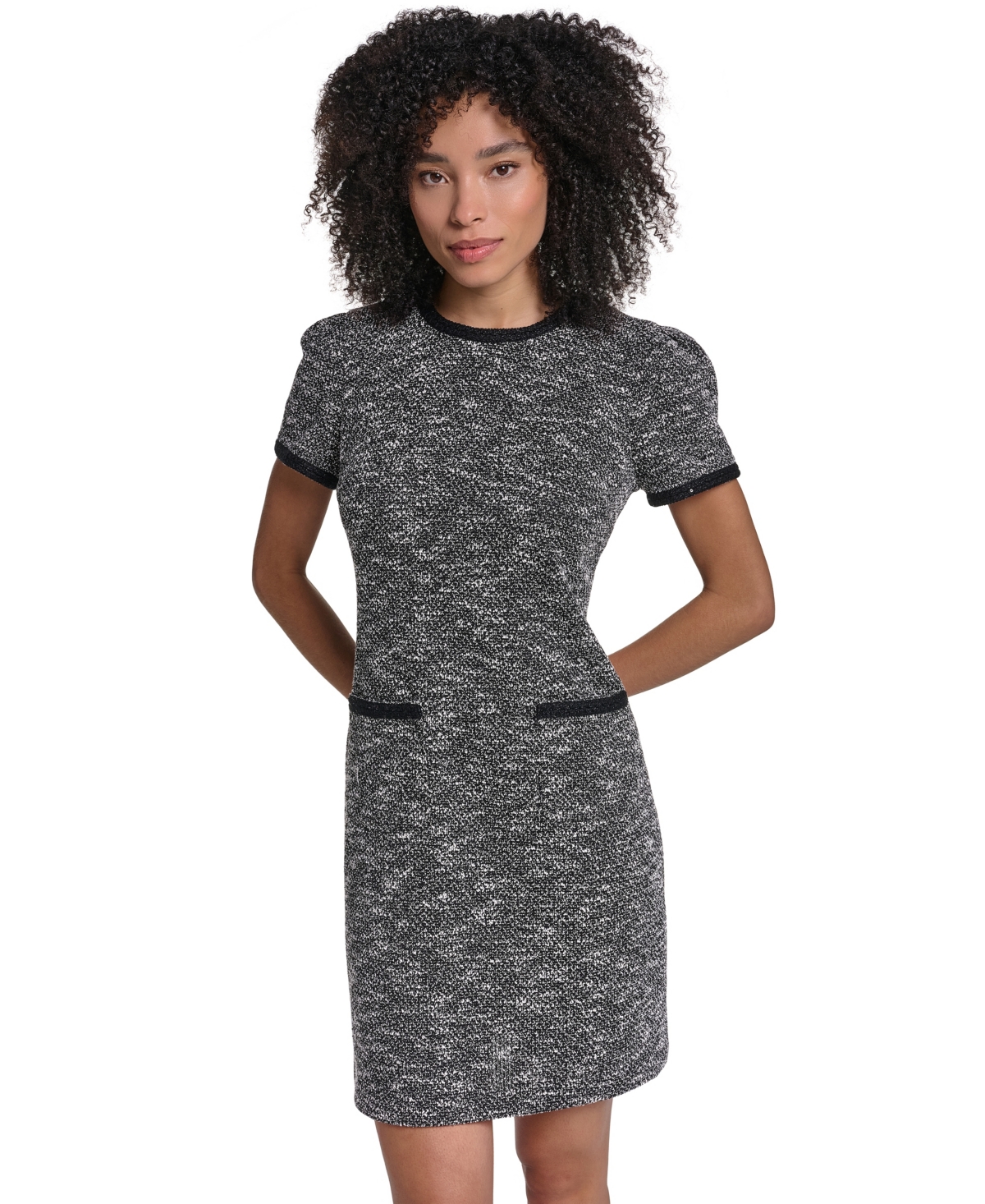 Karl Lagerfeld Paris Women's Tweed Shift Dress