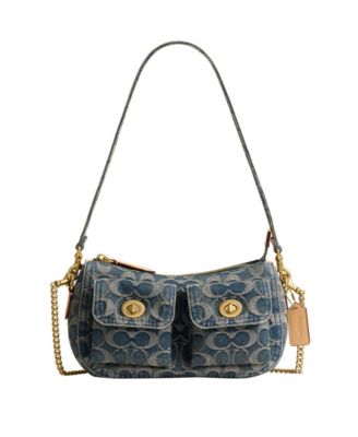 Originals Waverly Signature Denim Twin Turn-Lock Small Shoulder Handbag