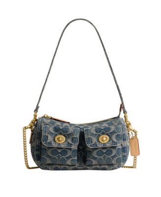 COACH Originals Waverly Small Signature Denim Twin Turnlock