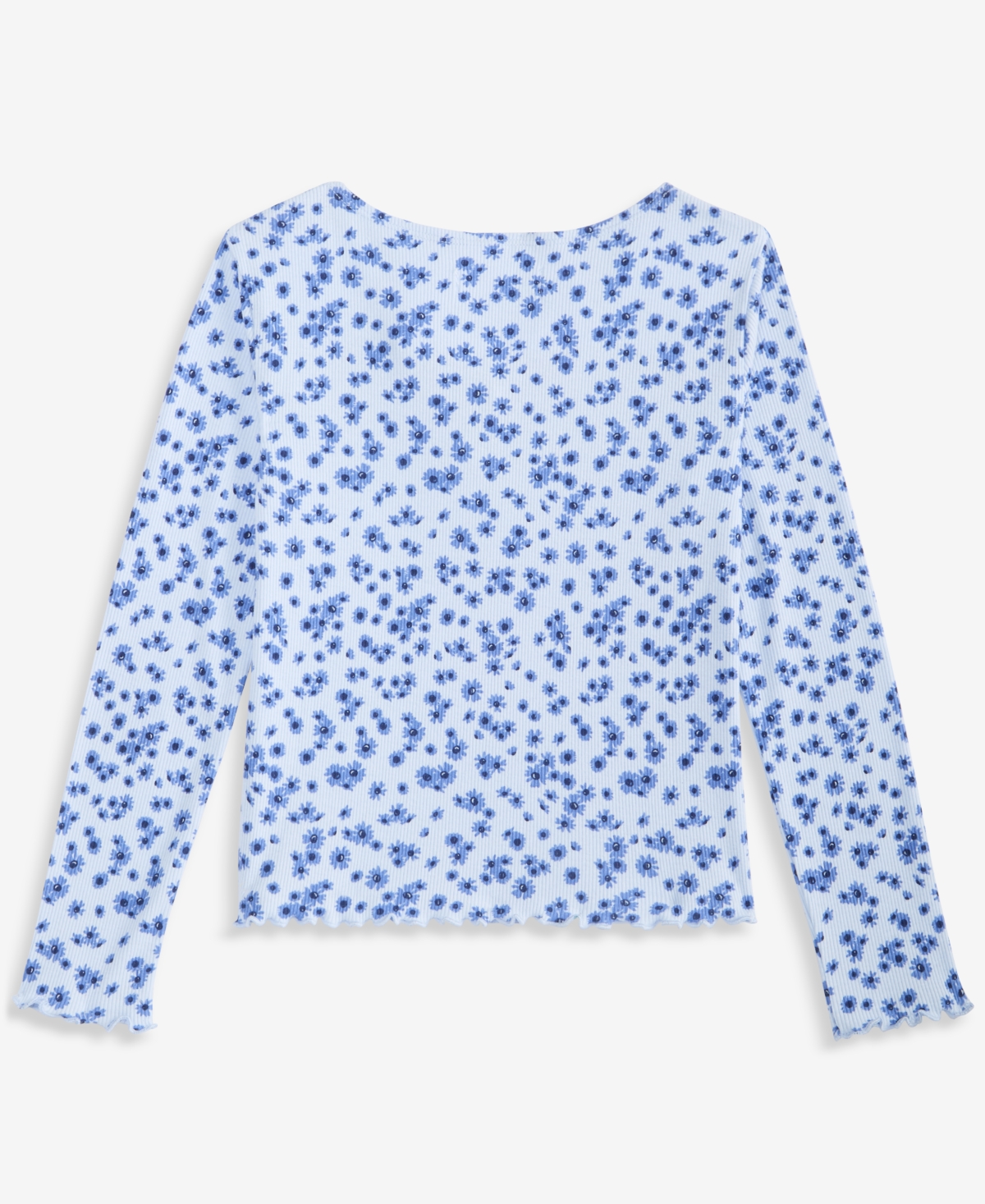 Epic Threads Girls' 4-16 Long-Sleeve Floral-Print Sweetheart-Neckline T-Shirt, Macy's Exclusive
