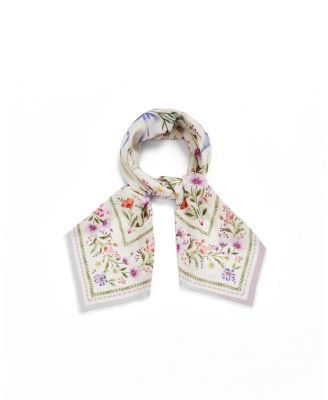 Women's Forget Me Not Narrative Square Scarf