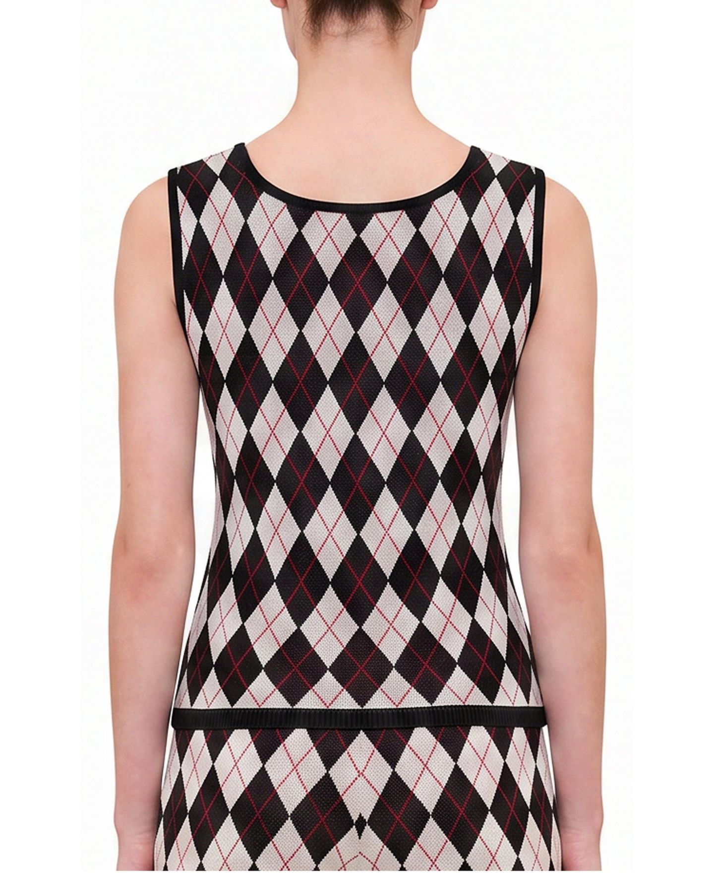 Женский топ PCFG Daydreamers Argyle Sleeveless Knit — фото 2