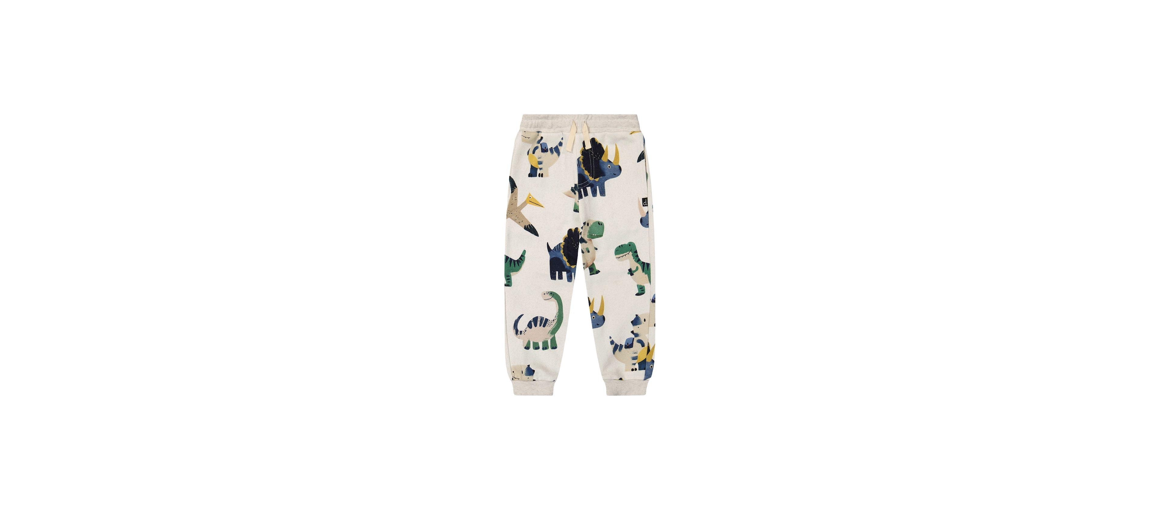 Deux par Little and Big Boy (7-6) Fleece Sweatpants Dinosaur Print