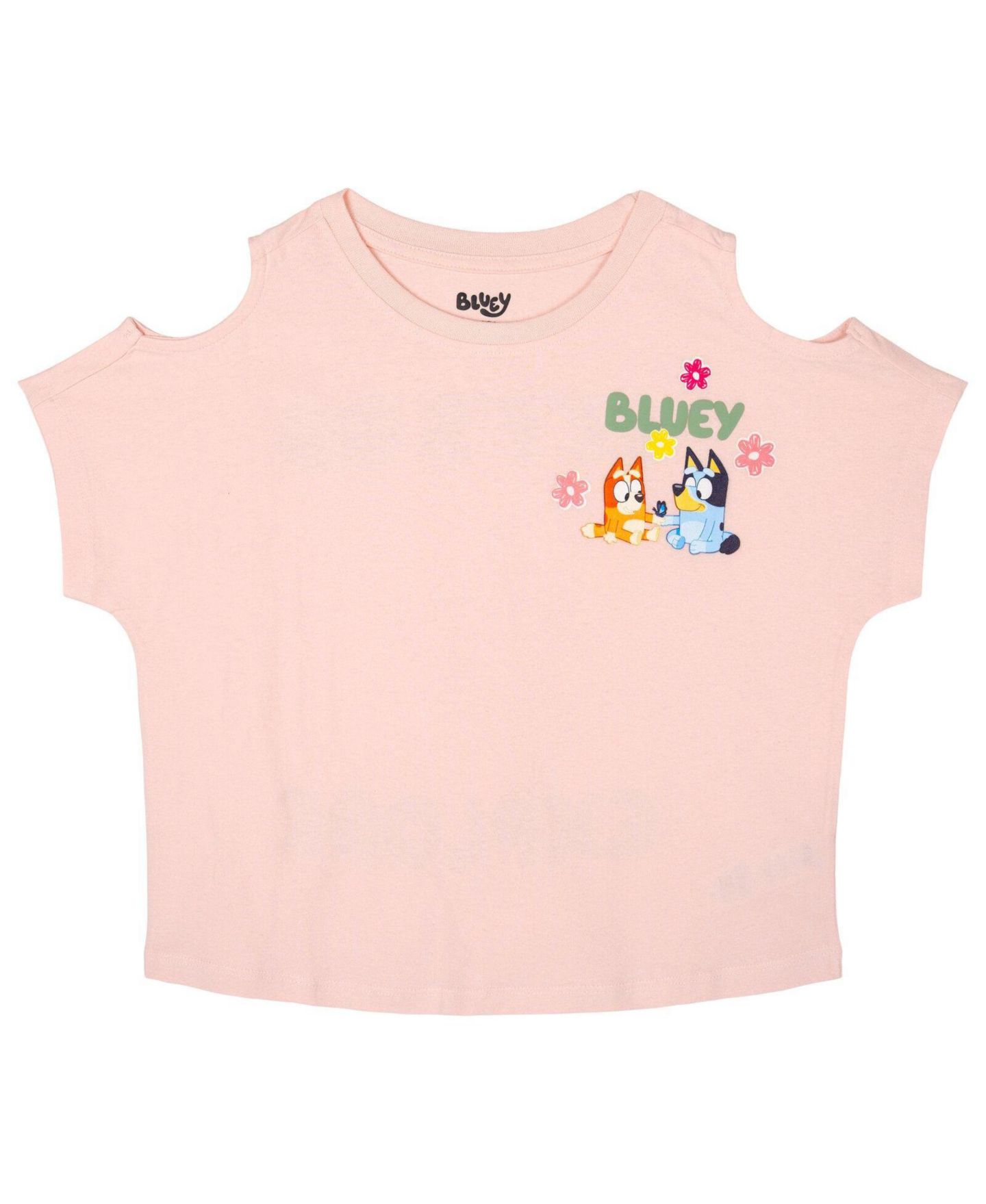 Комплект Bluey 2-Piece T-Shirt and Pants Set для девочек, цвет: Розовый мятный — фото 2