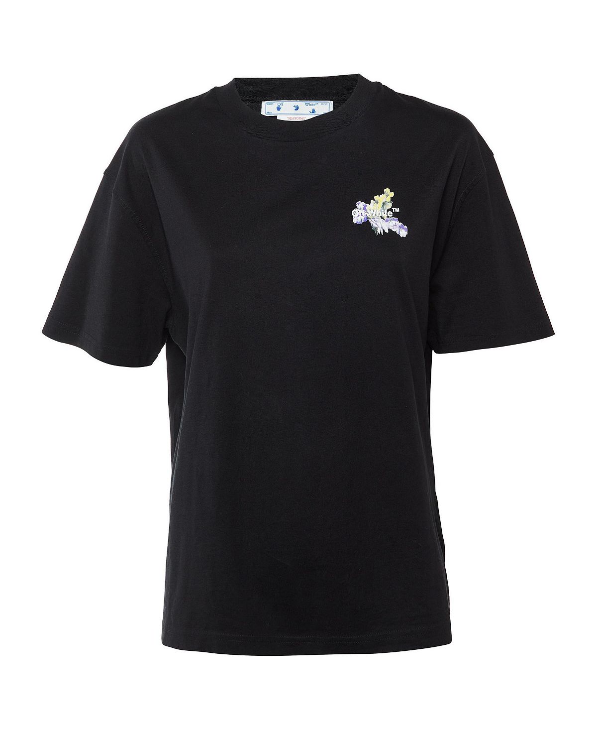 Pre-Owned Off-White Women's Floral Logo Cotton T-Shirt view 1 — MAYCSS fashion products