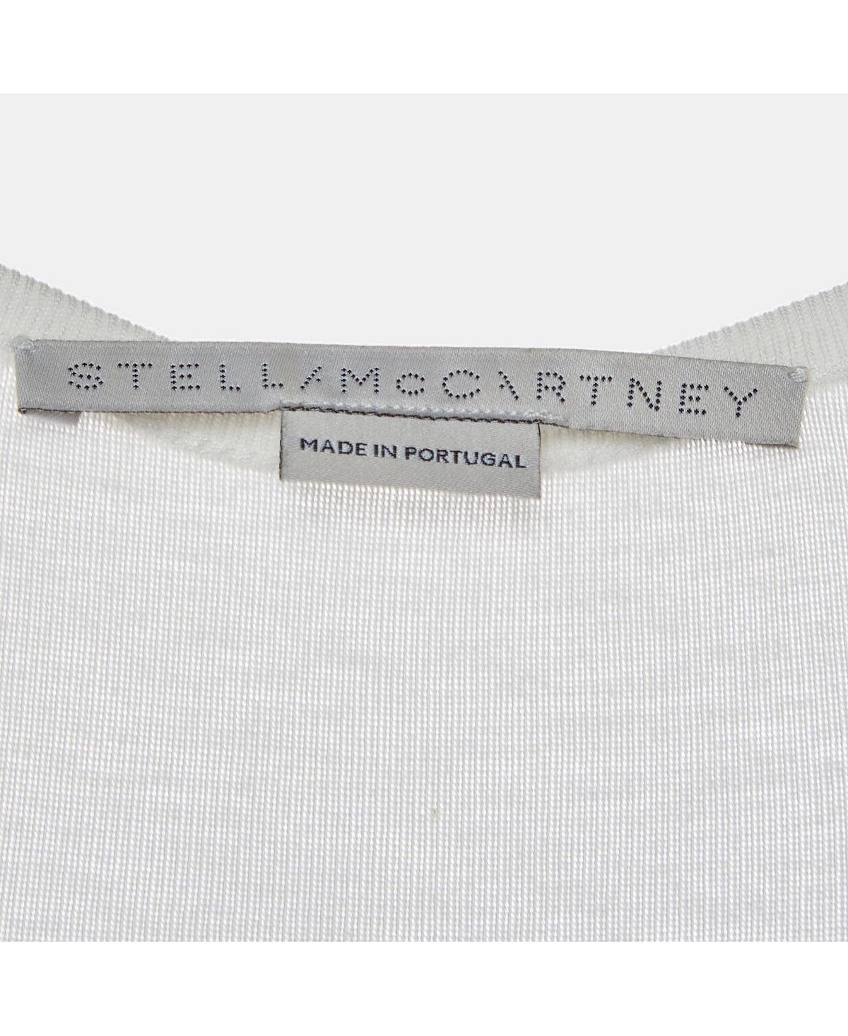 Pre-Owned Stella Mccartney Women's Bird Print Cotton Knit Racerback Tank Top view 4 — MAYCSS fashion products