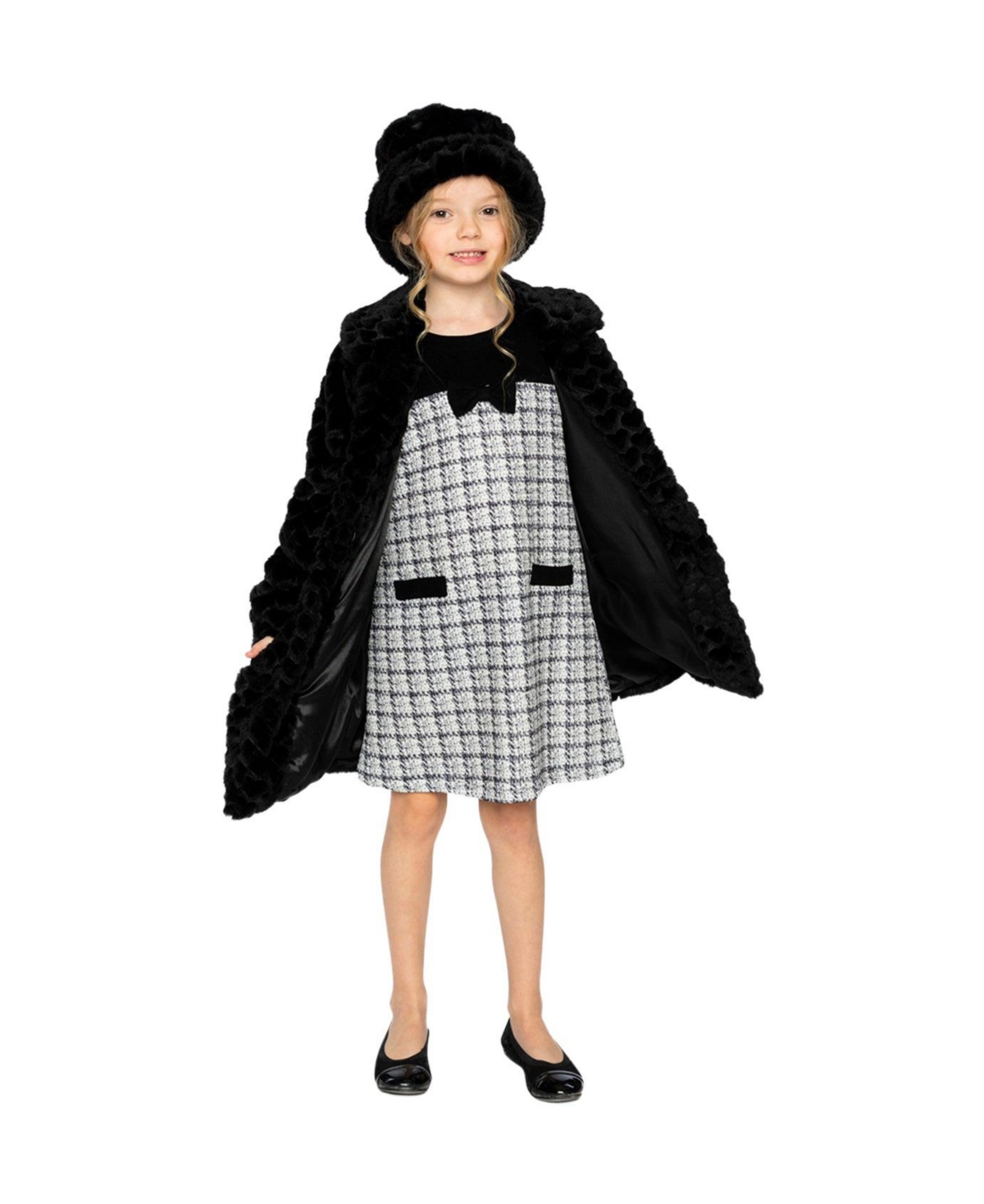 Deux par Little and Big Girl (6-14) Faux Fur Long Coat