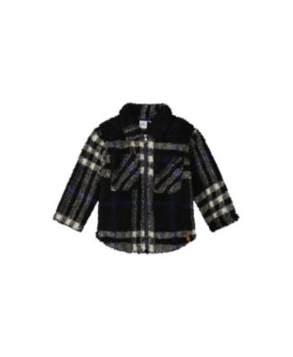 Toddler Boys (2T-5T) Zipped Overshirt and Plaid