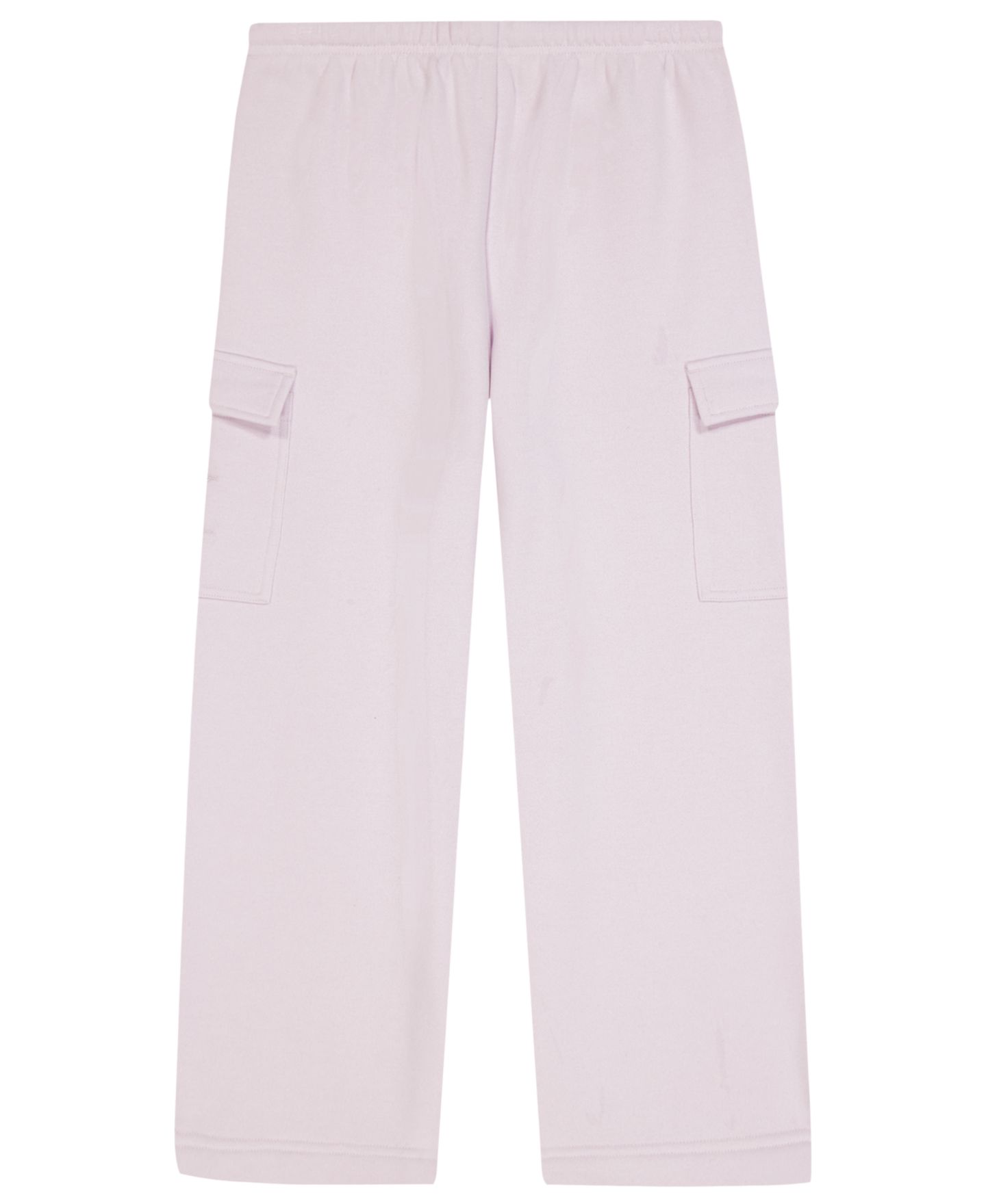 Брюки Calvin Klein Monologo Wide-Leg Cargo Fleece для девочек, цвет: Орхидея ледяной — фото 2