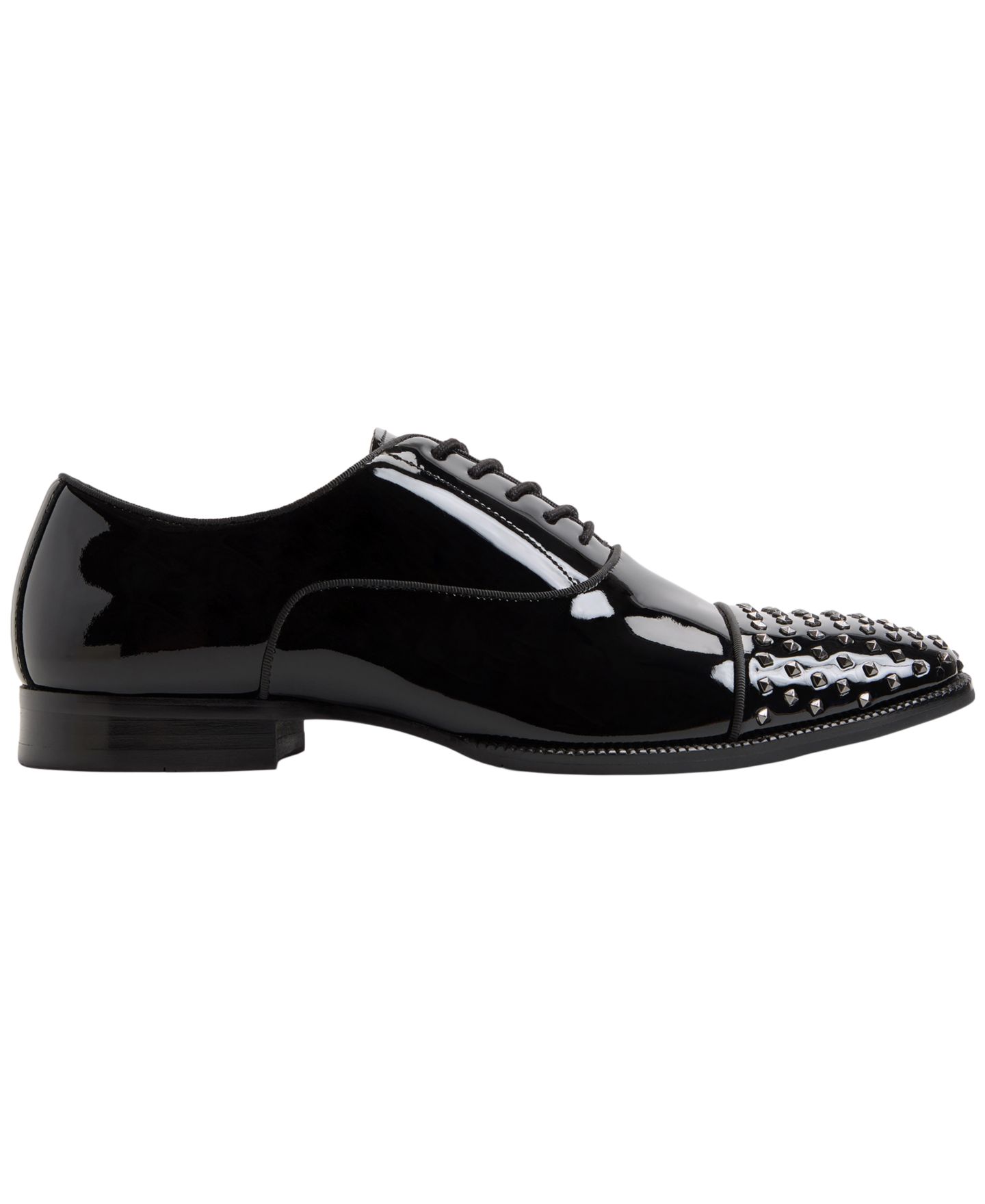 Мужские туфли ALDO Ed Studded Leather Oxfords, цвет: Чёрный — фото 2