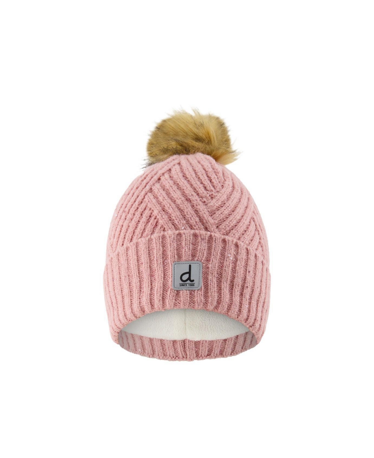 Deux par Deux Toddler Girl's (2-4) Winter Knit Pompom Hat