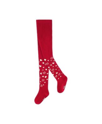 Toddler Girl's (3-4) Knit Heart Tights