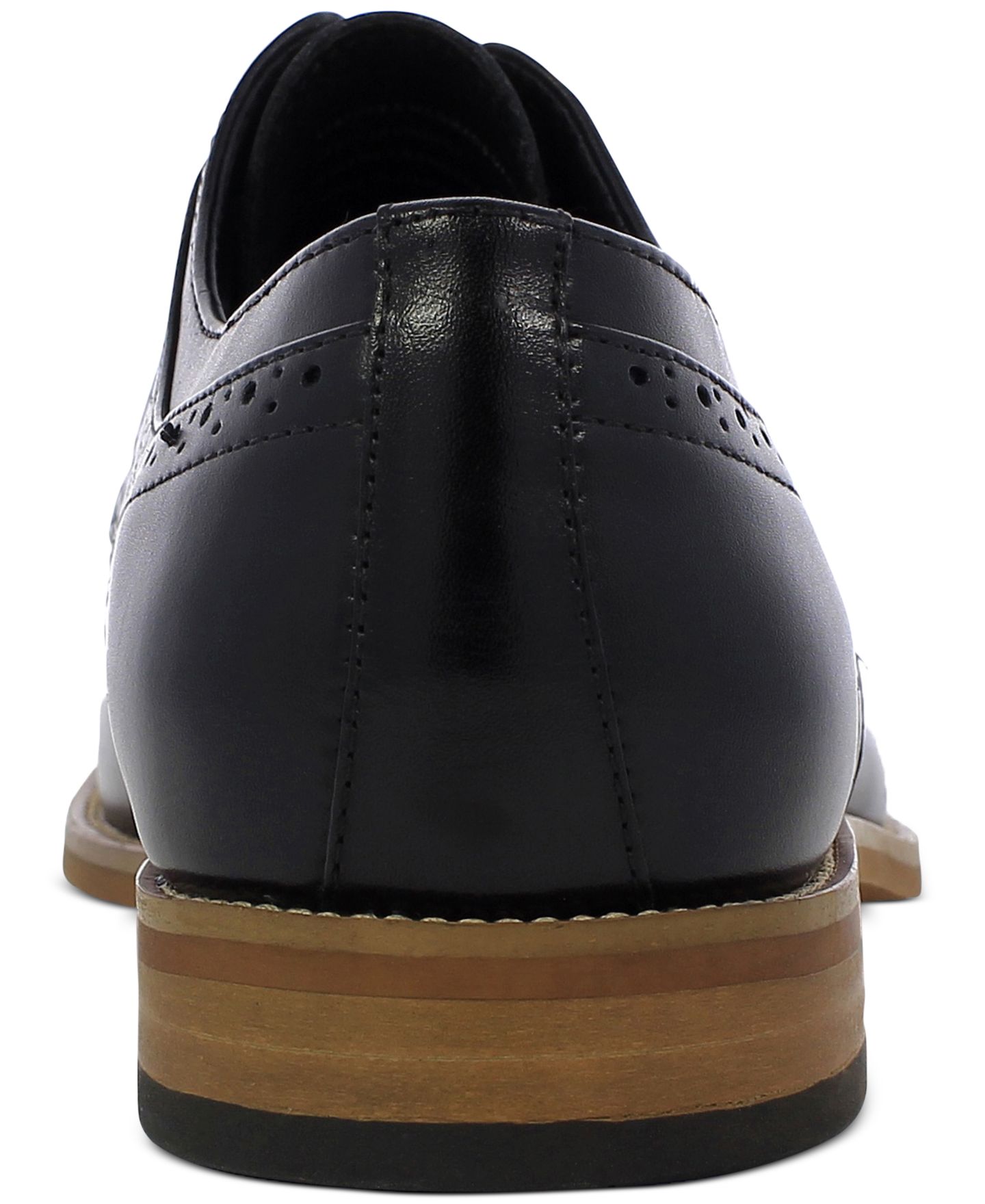 Мужские лоферы Stacy Adams Men's Dickinson Cap Toe Oxfords, цвет: Чёрный — фото 3