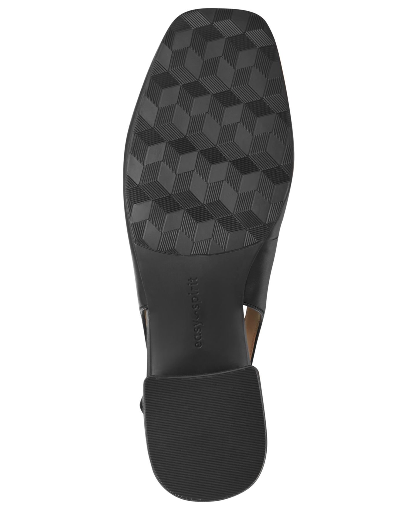 Женские туфли Easy Spirit Farida eFlex Leather Moc Toe Slingback Pumps, цвет: Чёрный кожаный — фото 5