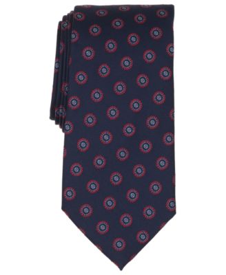 Men's Circle Flower Medallion Classic Tie