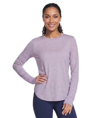 Women's Swift Stripe Long-Sleeve Crewneck T-Shirt