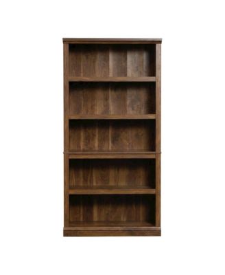 Walnut Finish Storage Bookcase with Versatile Shelving for Home or Office