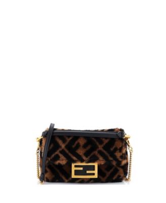 Mini Baguette NM Bag Zucca Shearling