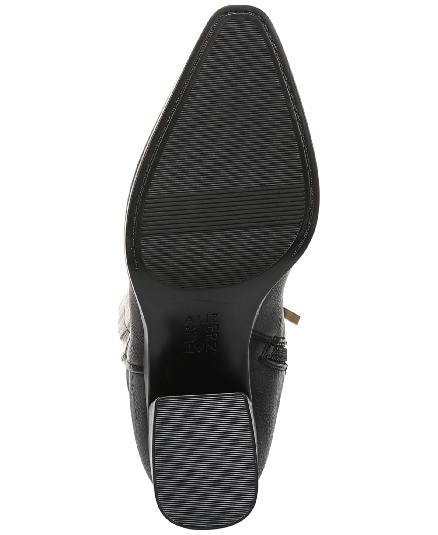 Женские ботинки Naturalizer Golden Zipper Tall, цвет: Чёрная искусственная кожа — фото 5