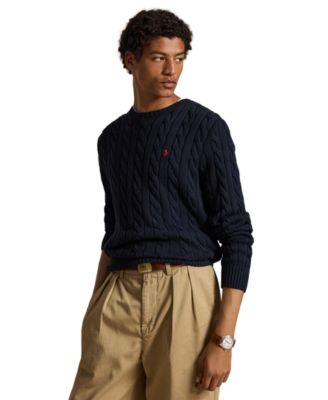 Men's Cable-Knit Cotton Sweater