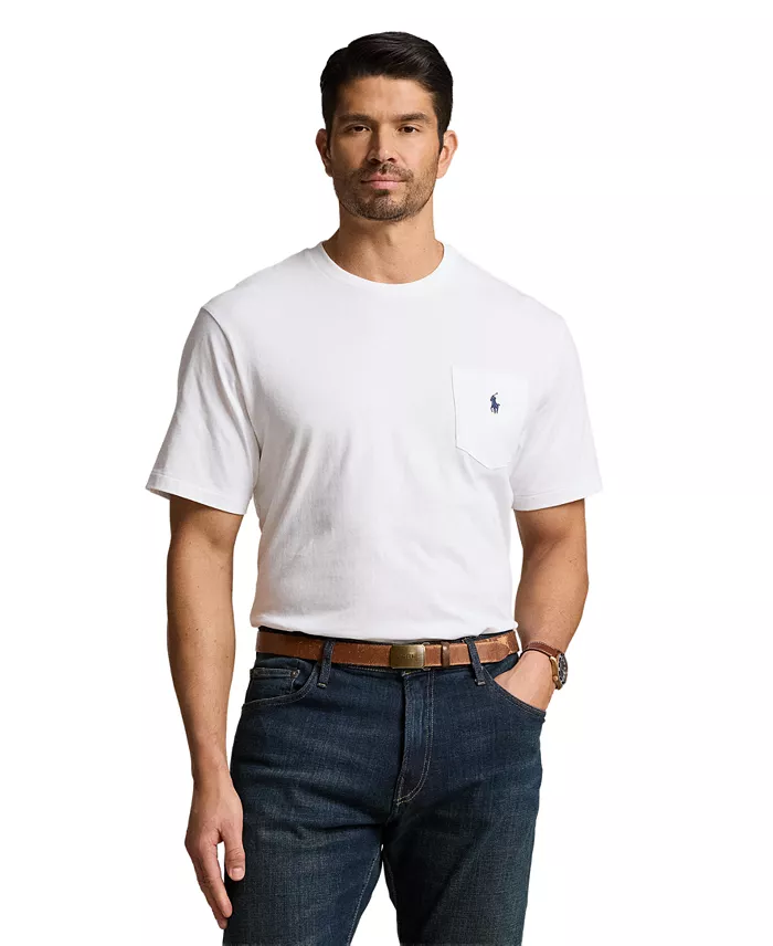 Men's Big & Tall Crew-Neck Pocket T-Shirt