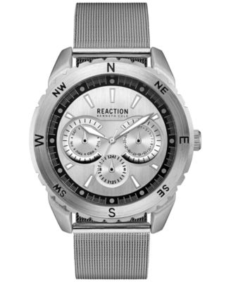 Kenneth Cole Reaction - Men's Reaction Stainless Steel Mesh Bracelet Watch 46x53mm 10030937
