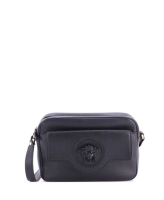 Small La Medusa Flap Pocket Camera Bag Leather